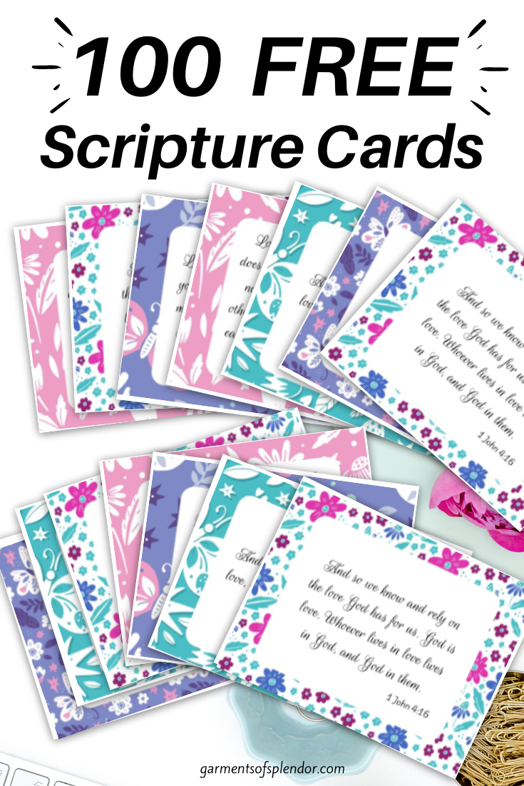 100 Amazing (and FREE) Printable Scripture Cards