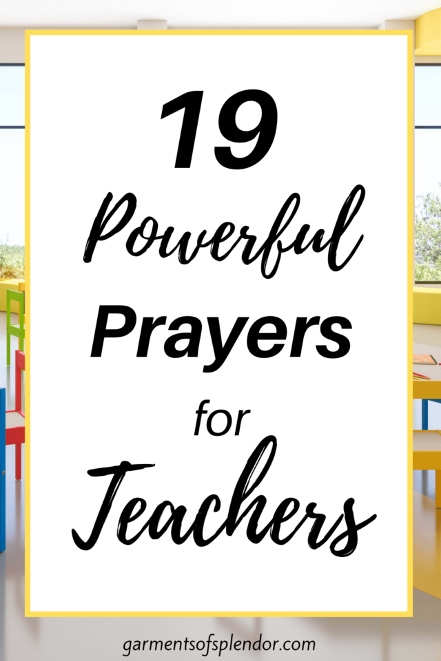 19 Powerful Prayers for Teachers (with Free Printable)