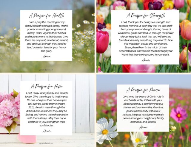 12 Morning Prayers for Family and Friends (with Free Printables)