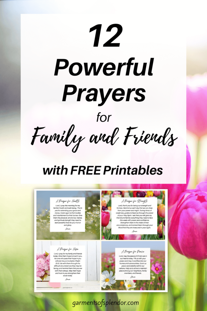 12 Morning Prayers For Family And Friends with Free Printables 12 Morning Prayers For Family And Friends with Free Printables