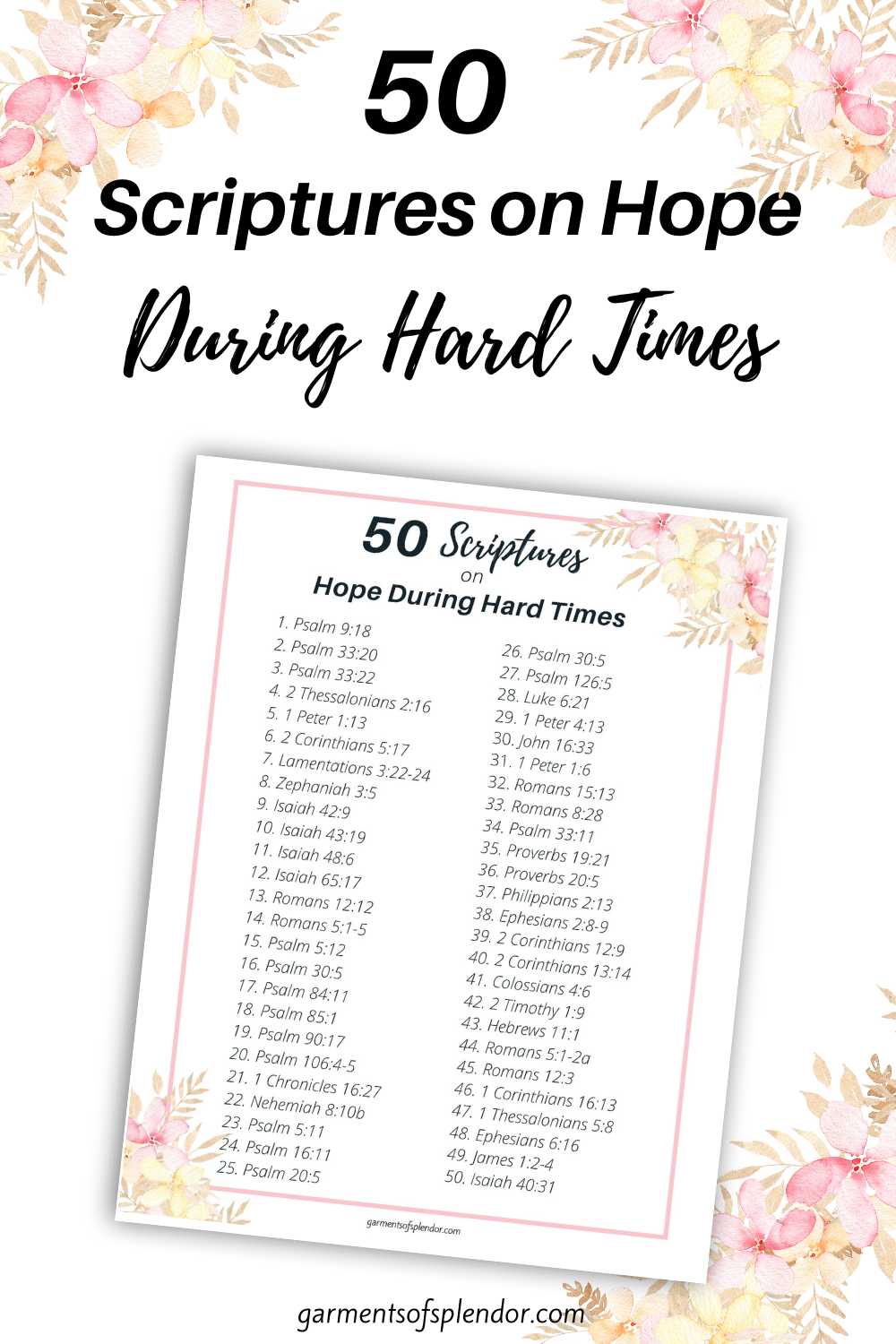 50 Inspiring Bible Verses about Hope in Hard Times (with Free Printable)